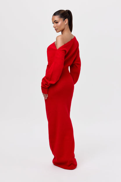 Off Shoulder Sweater Dress