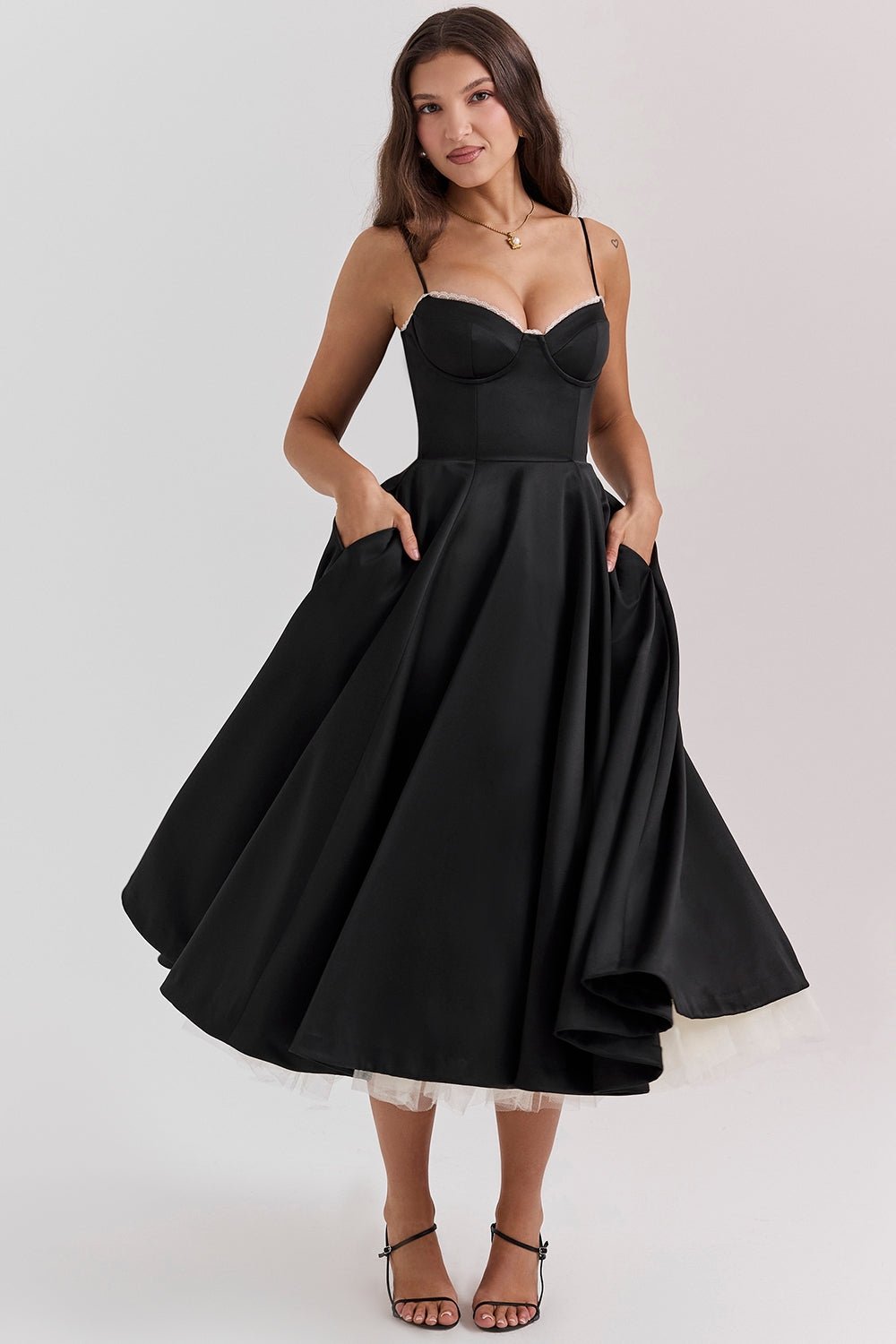 Cindy Tulle Midi Dress